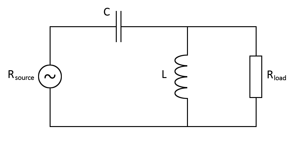 High pass L match circuit diagram